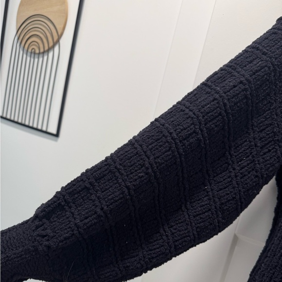 Free People Black Cowl Neck Chunky Sweater - Picture 2 of 6